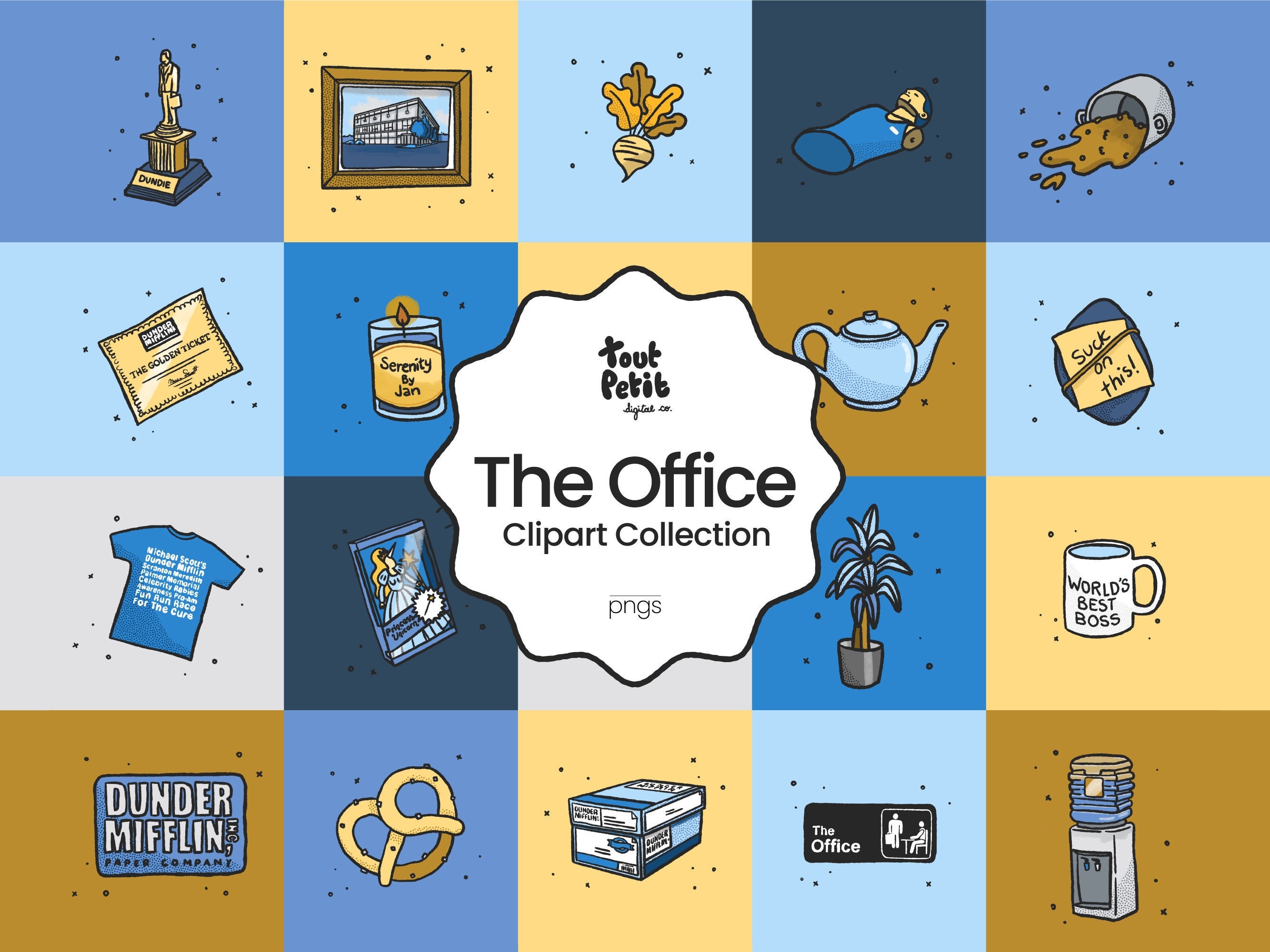 The Office Clipart Collection Digital Download Digital Image the Office