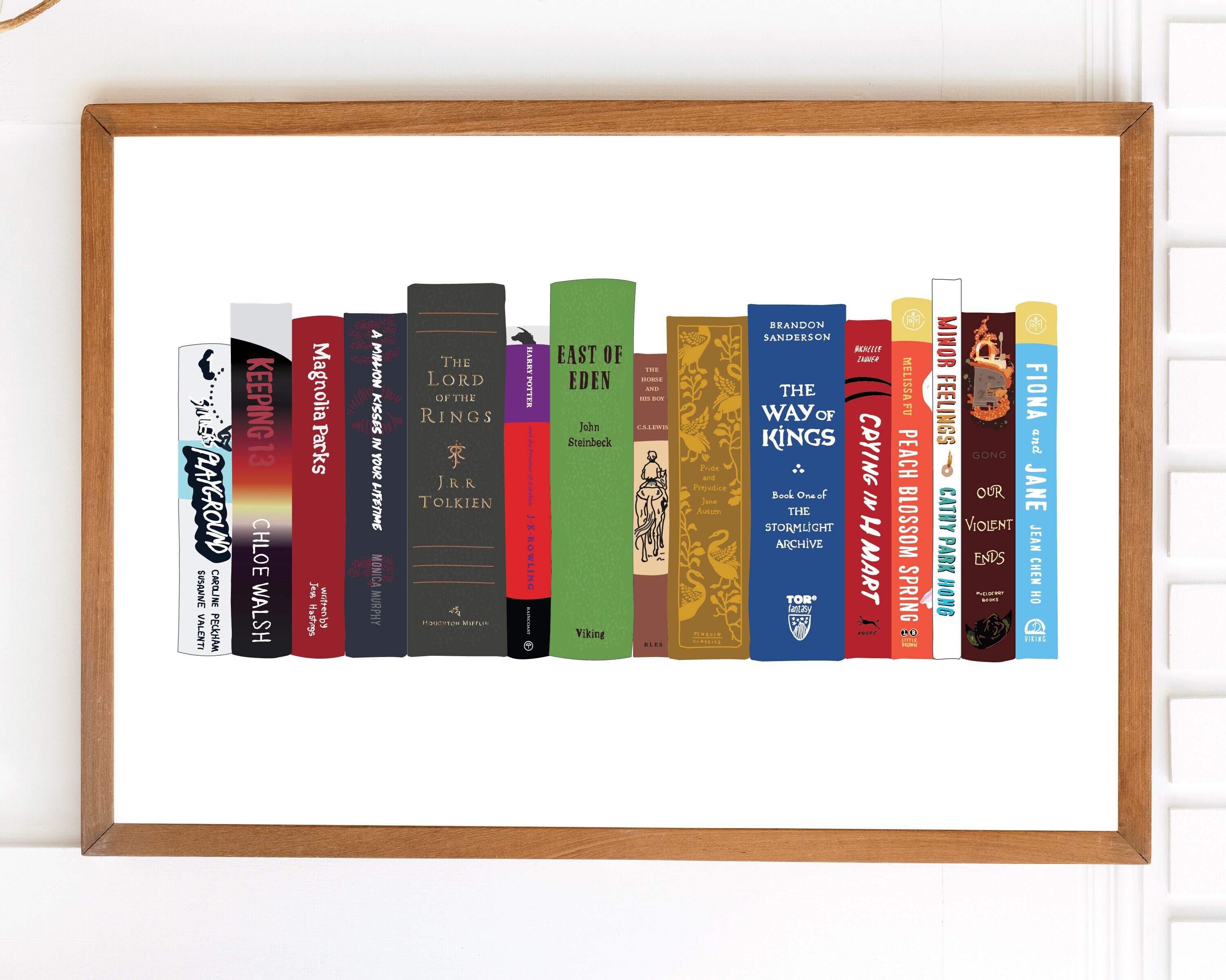 Custom Book Spine Art Booktok Book Poster DIGITAL DOWNLOAD Book Stack Book  Lover, Librarian, Book Club or English Teacher Gift Book Gifts 