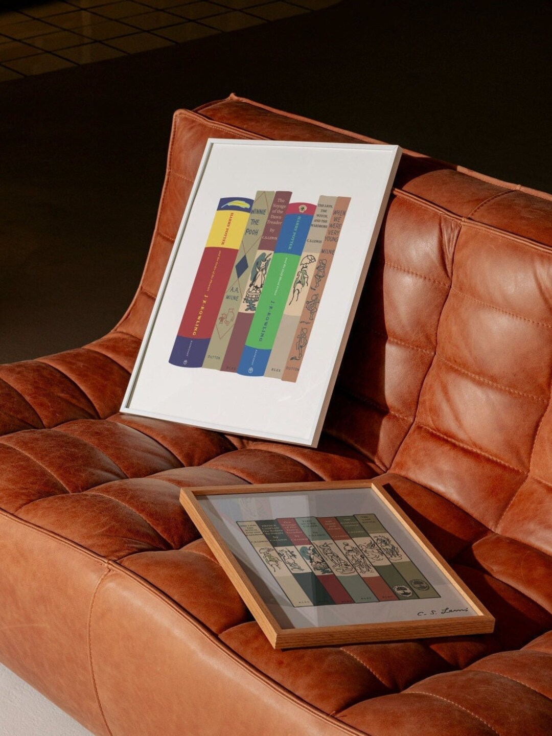 Book Stack Painting Gift for Book Lover, Custom Book Art, Personalised