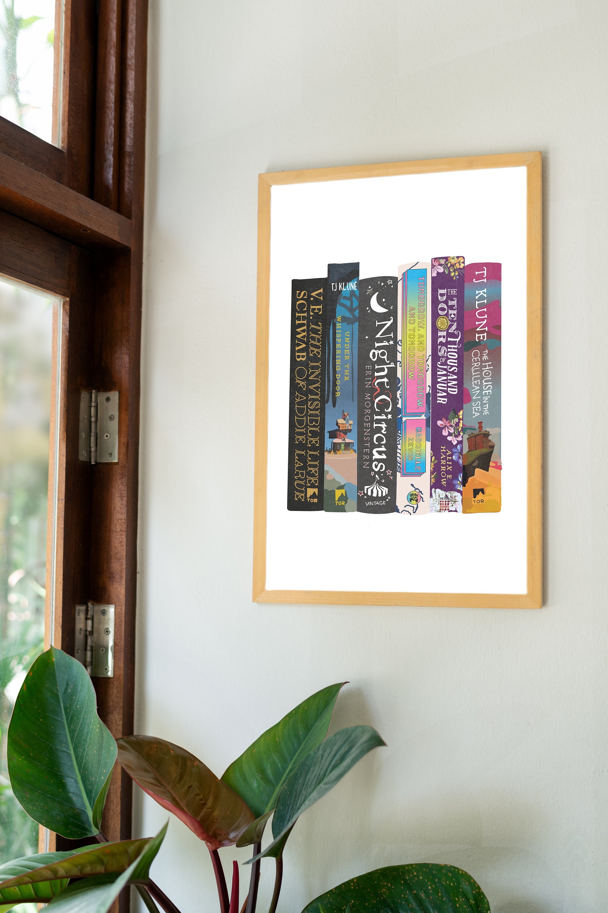 Book Painting, Book Spine Art, Book Posters, Custom Book Print, Gifts