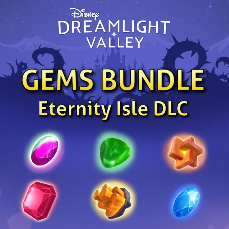 Gems Bundle Eternity Isle DLC Dreamlight Valley Etsy