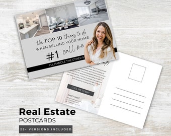 Real Estate Hello Neighbor Postcards | Real Estate Farming | Realtor Marketing Letters | Real Estate Agents | Gray Editable Canva Template