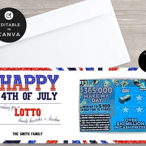 Lotto Realtor | 4 lipca Patriotyczny posiadacz loterii | Lotto Favor | Agent nieruchomości Klient Sąsiad | Lotto Pop By | | Szablon Canva