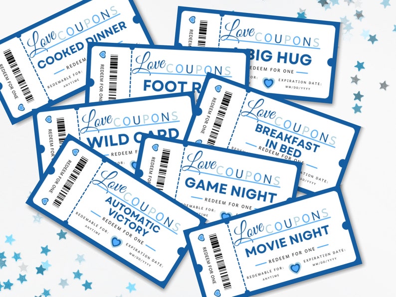 Printable Love Coupon Book Canva Template Editable Coupons Etsy