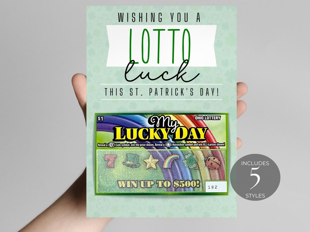 Lotto Ticket Example St Patrick's Day Lotto Tickets | DIY Editable Template | Personalize ...