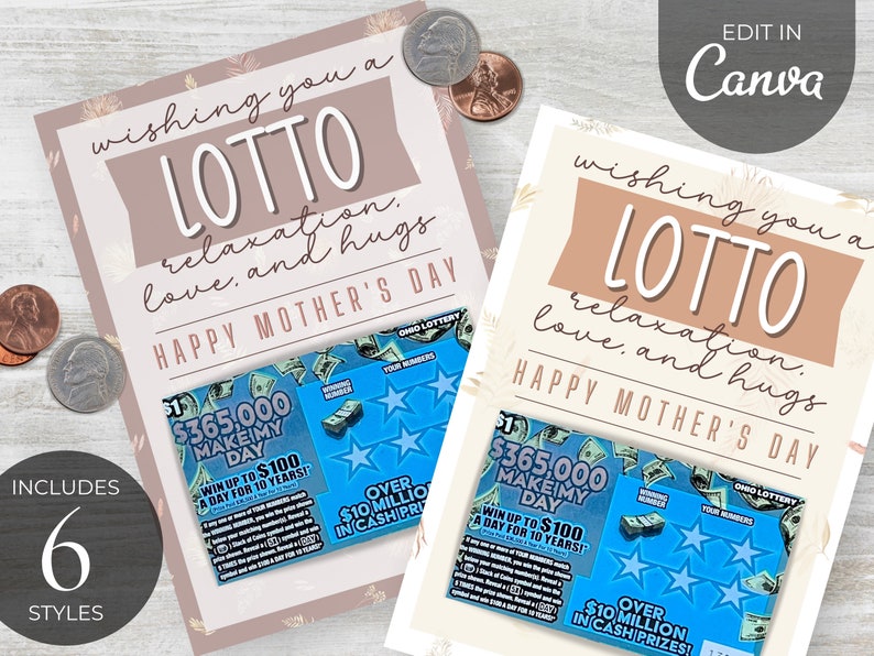 Lotto Teacher Appreciation Printable Lotto Ticket Realtor - Etsy