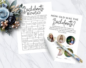Clean Bachelorette Party Games Bundle: Modern Printable Hen Party (Digital Download)