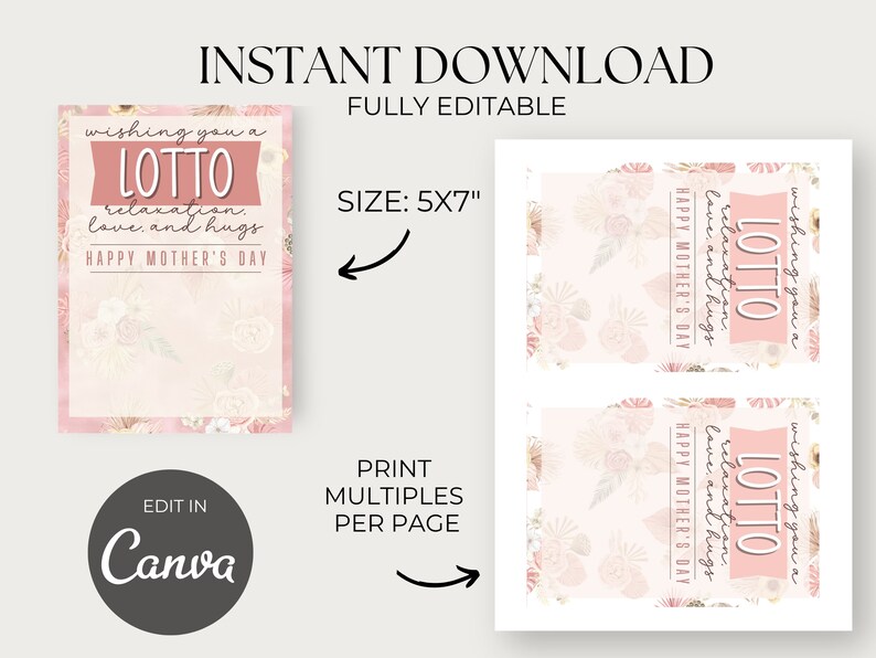 Lotto Teacher Appreciation Printable Lotto Ticket Realtor - Etsy