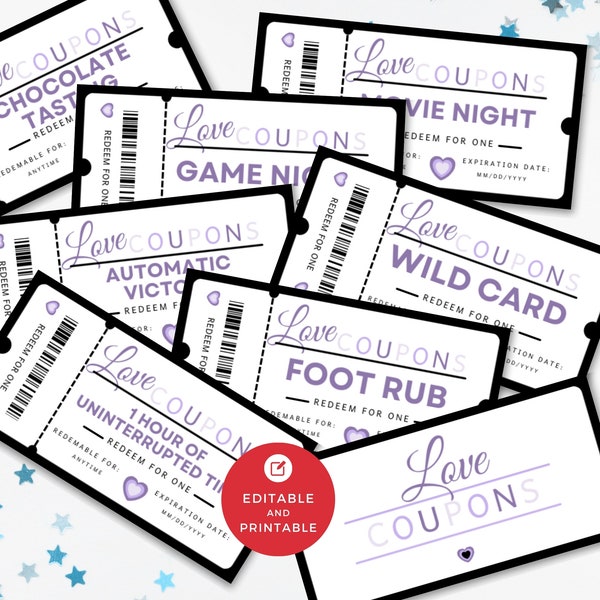 Love Coupon Book - Etsy