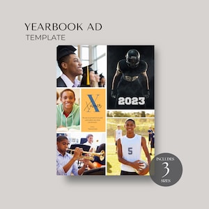 Senior Ad Yearbook Template: High School Graduation Tribute (Canva Digital Download)