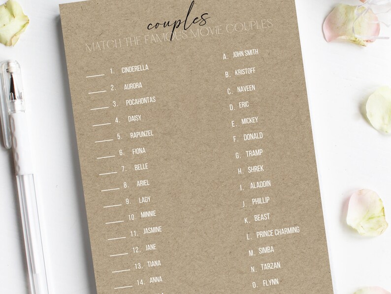 Animated Couples Wedding Game: Bridal Shower Reception (Canva Template) image 5