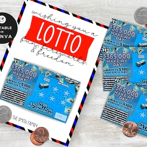 Agent nieruchomości Lotto | Zdrapka loterii 4 lipca | Podziękowania dla klienta agenta nieruchomości Lotto Sąsiad | Lotto Pop By | | Canva