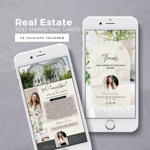Marketingsjablonen voor onroerend goed | CMA-tekstbericht | Tekstbare onroerendgoedkaarten | Digitale visitekaartjesbundel | Woningwaarde | Sociale media