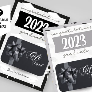 de Modèle de porte-cartes cadeau pour diplômé | Téléchargement instantané | Diplôme universitaire | cadeau pour lui | Félicitations personnalisées imprimables | Carte DIY Diplômé
