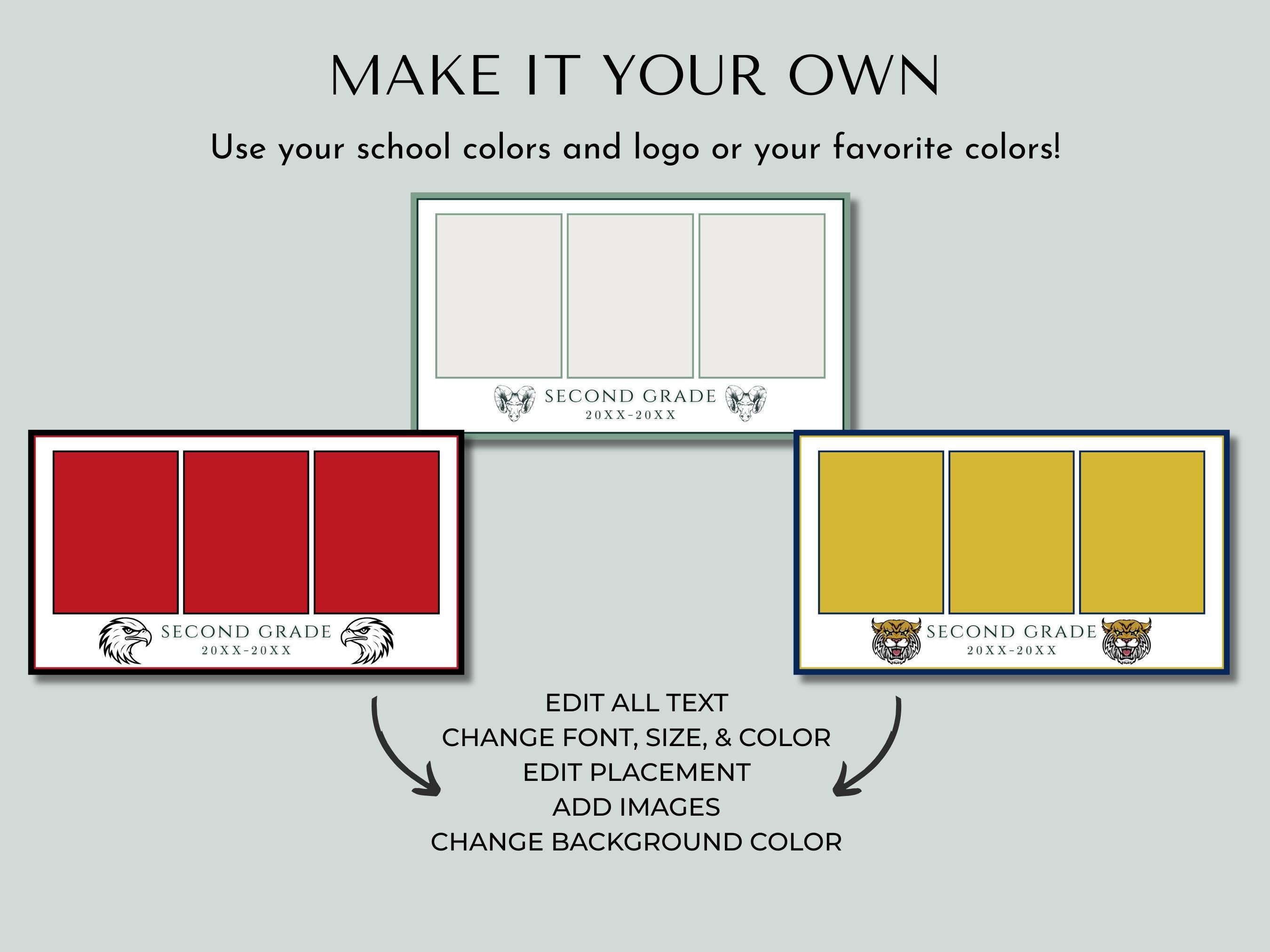 Canva Slideshow Template for Graduation, Elementary School End of Year ...