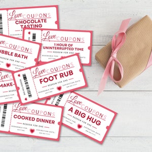 Printable Love Coupon Book Canva Template, Editable Coupons ...