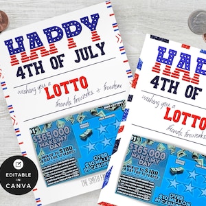 Lotto Realtor | 4 lipca Patriotyczny posiadacz loterii | Lotto Favor | Agent nieruchomości Klient Sąsiad | Lotto Pop By | | Szablon Canva