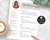 High School Resume Template: Creative Academic Design (Editable in Canva)