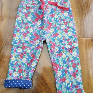 Baby Boden Girls Supersoft Reversible Fun Trousers Joggers Y0211 Brand New