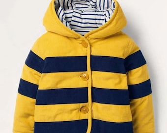 Mini Boden Baby Cord Jacket Bumblebee Size 12-18 Months Brand New