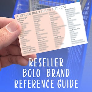 2022 Reseller Bolo Brand Quick Reference Card