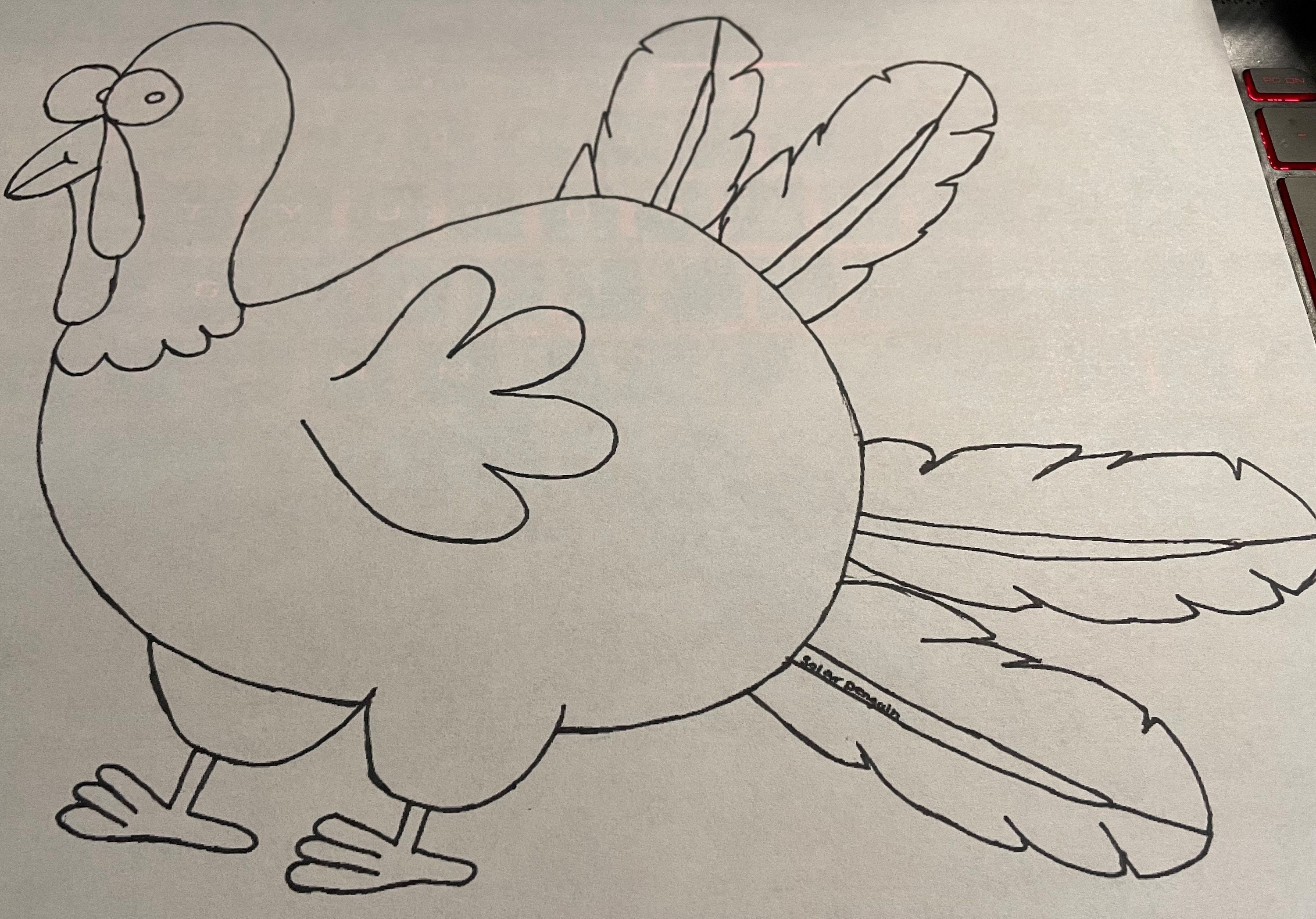 Pin the feather on the turkey etsy