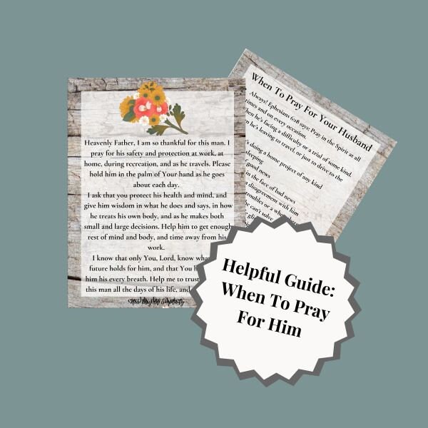 Daily prayers for my husband printable prayer cards praying for