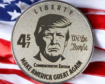 Moneda conmemorativa de desafío de Donald Trump - Regalo conservador
