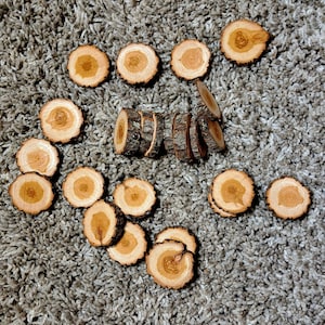 Diamond Willow Decoration Cookies, Wood Cookies