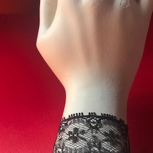 Hand Sewn Crafted Vintage Retro 60s /70s Victorian Lace Cuff Bracelet With Vintage/Antique Button