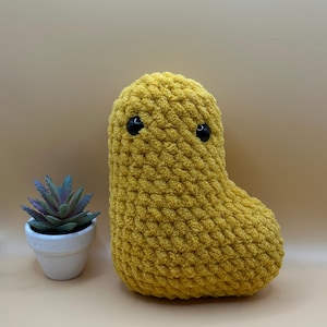Crochet Emotional Support Chicken Nugget
