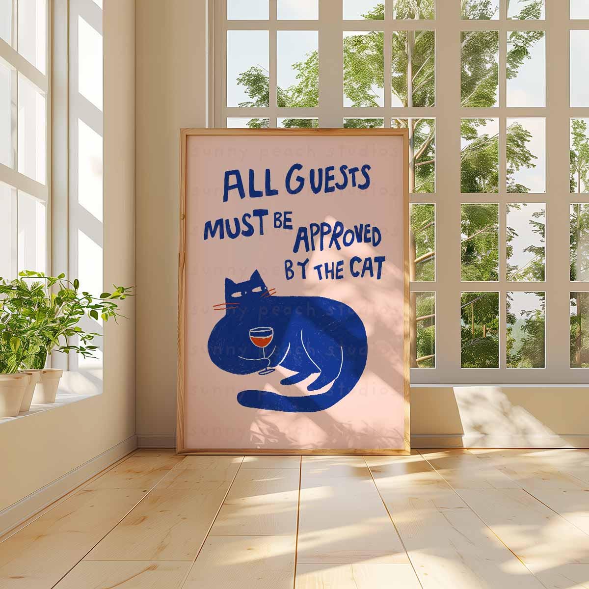 All Visitors Must Be Approved By The Cat - Personalized Key Hanger, Key Holder - Gift For Cat Lovers P42387459