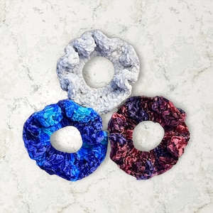 PATTERN ONLY - Crochet Jumbo Velvet Scrunchie