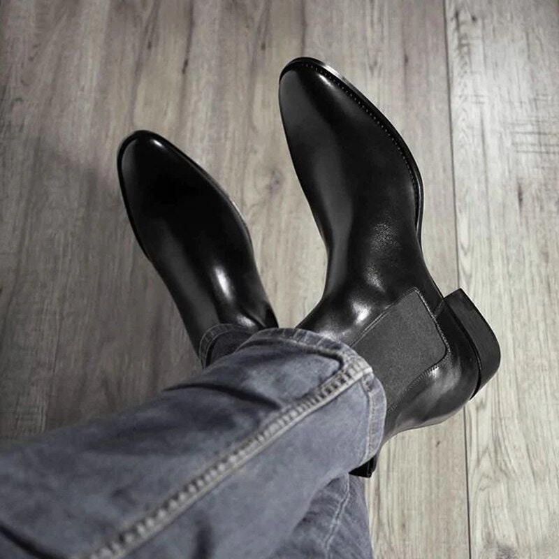 Men Chelsea Boots High Quality Men Ankle Boot Mens Vintage - Etsy