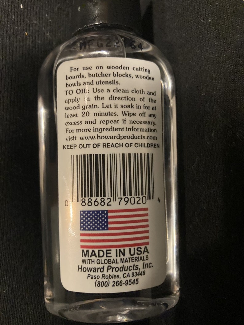 HOWARD Cutting Board Oil - Etsy