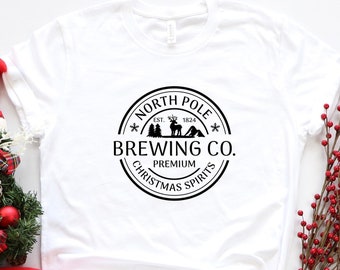 North Pole Brewing Co Shirt, North Pole Christmas Shirt, Brewing Co Shirt, Christmas Spirits Shirt, Premium Christmas Holiday Spirit Shirt