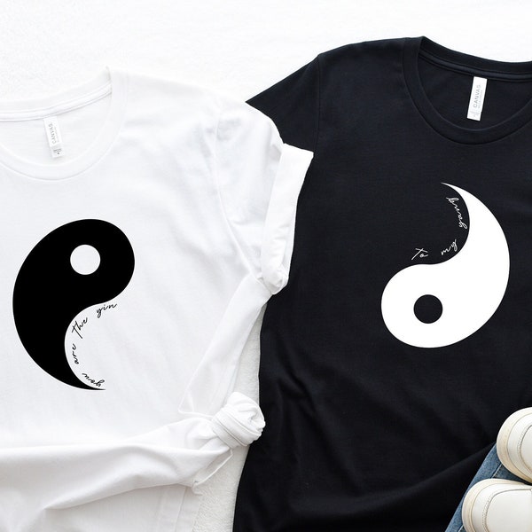 Yin Yang Shirt, Matching Couple Shirt, Valentine's Day Yin Yang Shirt, Love Shirt,Couple Yin Yang Shirt, Gift for Valentine,Gift for Her Him
