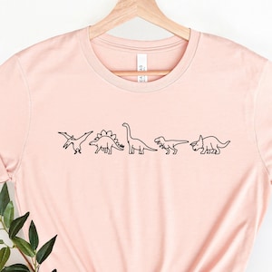 Dinosaur Shirt, Dinosaur Lover Shirt, Cute Dino Shirt, Different Kinds of Dinosaur, Dinosaur Evolution,Gift for Geologist,Brontosaurus Shirt