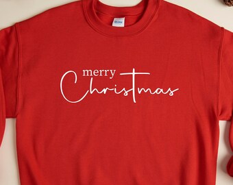 Merry Christmas Sweatshirt Hoodie, Christmas Sweatshirt, Women Christmas Sweatshirt, Christian Sweatshirt, Merry Christmas Gift Sweatshirt