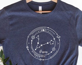 Pisces Shirt, Pisces Zodiac Shirt, Pisces Zodiac Gift, Pisces Astrology Shirt, Zodiac Pisces Birthday Gift, Gift for Pisces,Pisces Horoscope