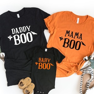 Family Halloween Shirt, Boo Gift Shirt, Matching Halloween Shirt, Halloween Crew Shirt, Mama Boo Shirt, Daddy Boo Shirt, Family Ghost Shirts