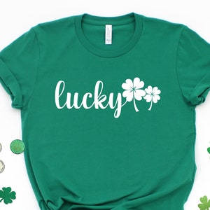 Lucky Shirt, Shamrock Shirt, St Patricks Day Shirt, Lucky Shamrock Shirt, Lucky Clover Shirt, Irish Gift Shirt, St. Patrick&#39;s Day Gift Shirt