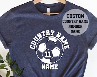 Custom World Cup Shirt, World Cup 2022 Shirt, Personalized Countries Soccer Shirt,Countries Football Shirt,Qatar World Cup 2022 Family Shirt