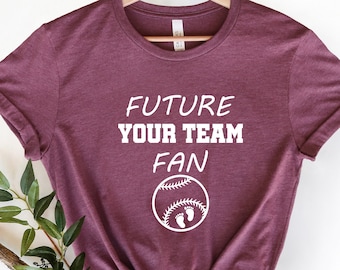 Baseball Pregnancy Announcement, Future Baseball Fan Maternity Shirt, Custom Maternity Shirt, Pregnancy Baby Reveal Shirt,Baseball Maternity