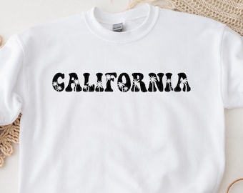 California Sweatshirt Hoodie, California Crewneck Sweatshirt, California State Sweatshirt Hoodie, California Gift, Gift for California Lover