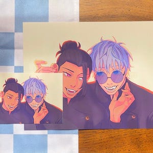 Welcome Home - JJK Jujutsu Kaisen Art Print, Fanart, Satoru Gojo, Suguru Geto, SatoSugu, Anime & Manga