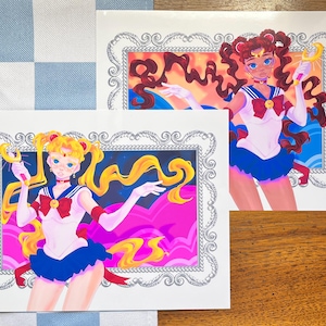 Sailor Moon Fanart Print - Usagi Tsukino, Anime & Manga, Wall Decor