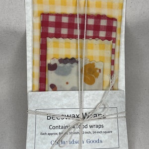 Natural Beeswax Food Wraps