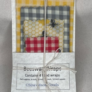 Natural Beeswax Food Wraps