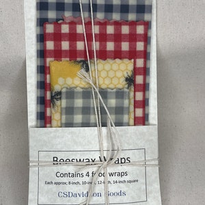 Natural Beeswax Food Wraps
